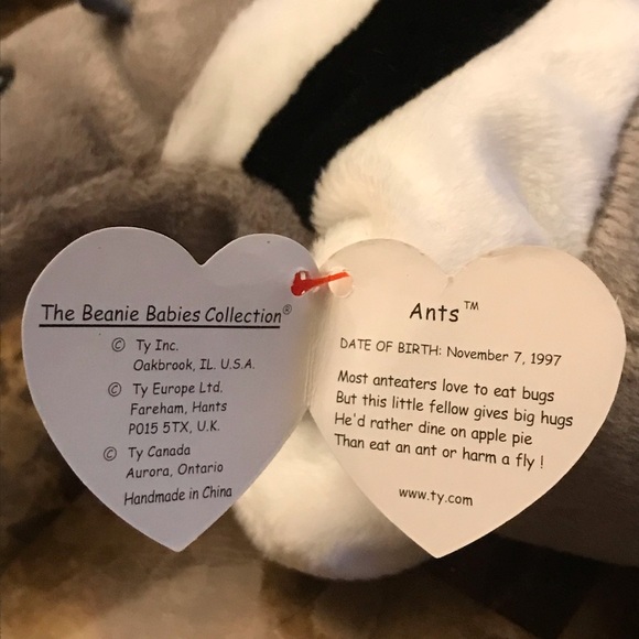 Retired TY Beanie Baby "Ants" and “Puffer” - Picture 8 of 9